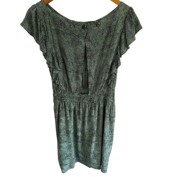 BCBGenerations Green Animal Print Dress Woman’s size Small - Picture 2 of 7